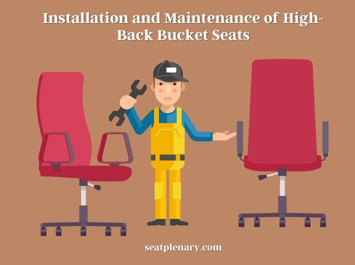 installation and maintenance of high-back bucket seats