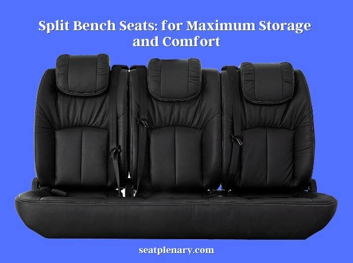 split bench seats for maximum storage and comfort