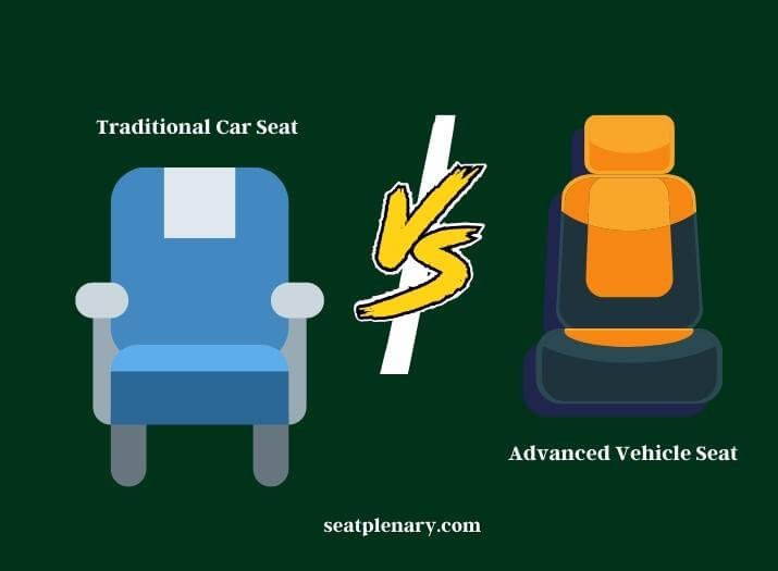 the difference between a traditional car seat and an advanced vehicle seat