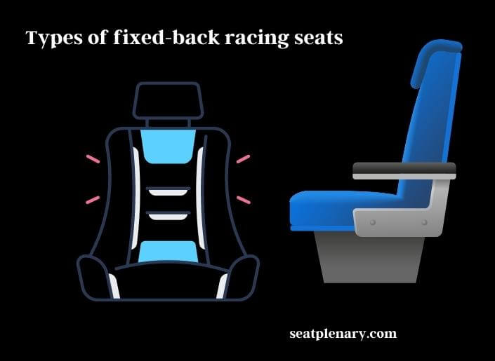 types of fixed-back racing seats