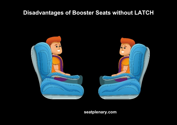 disadvantages of booster seats without latch