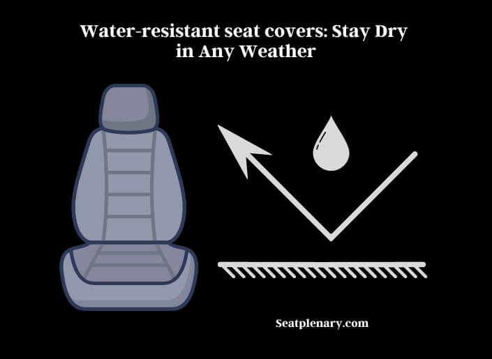 water-resistant seat covers stay dry in any weather