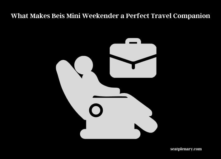 what makes beis mini weekender a perfect travel companion