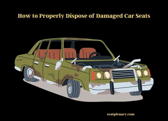 how to properly dispose of damaged car seats