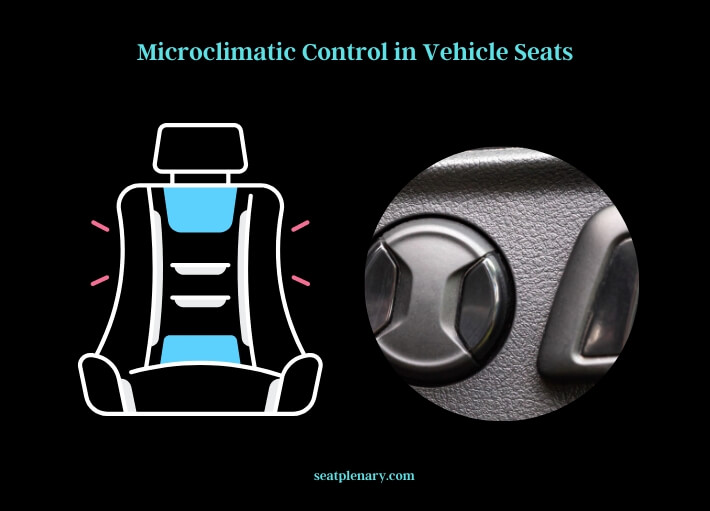 microclimatic control in vehicle seats