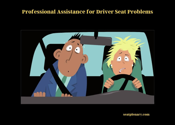 professional assistance for driver seat problems