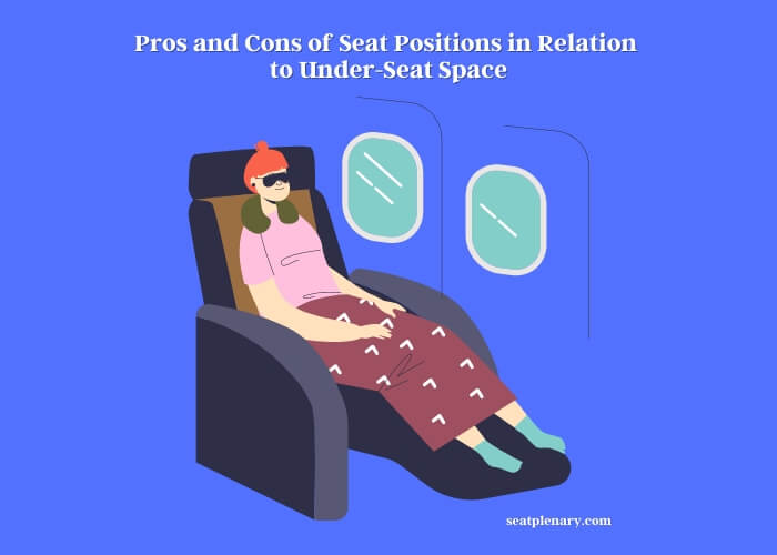 pros and cons of seat positions in relation to under-seat space