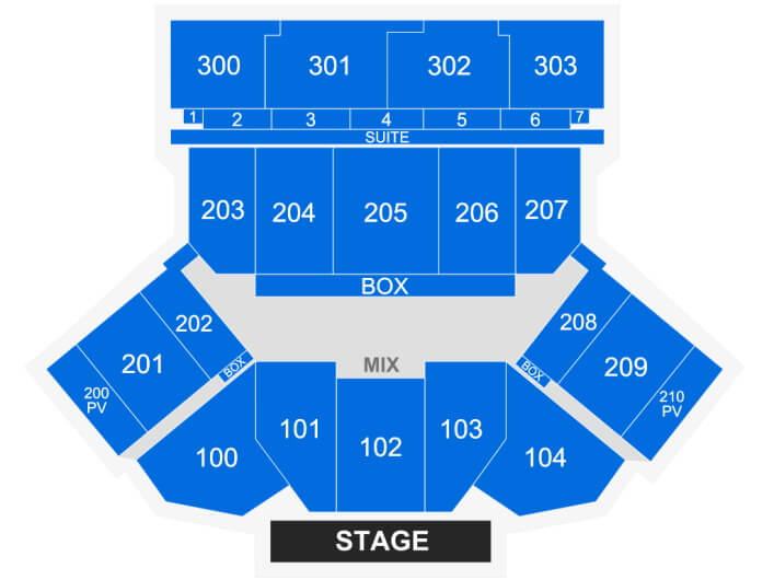 toyota oakdale theatre seating view
