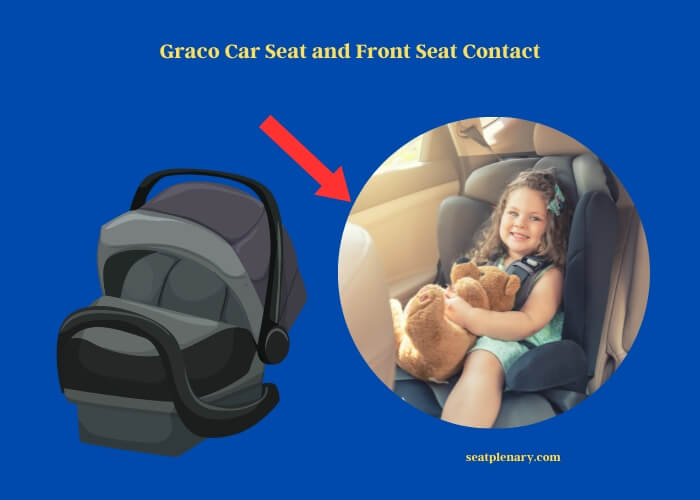 graco car seat and front seat contact