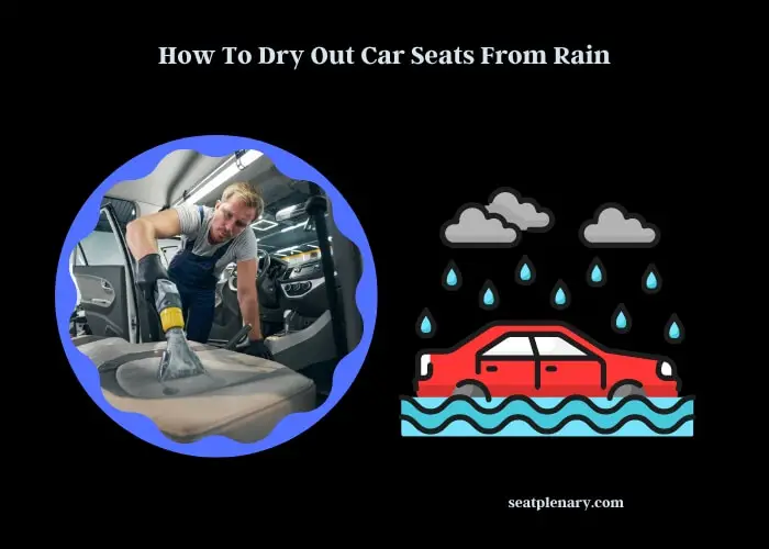 how to dry out car seats from rain