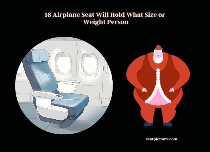 18 airplane seat will hold what size or weight person