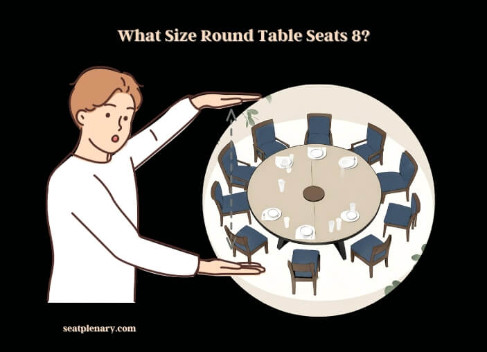 what size round table seats 8