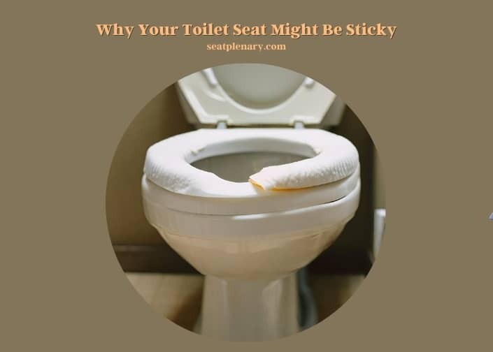 why your toilet seat might be sticky