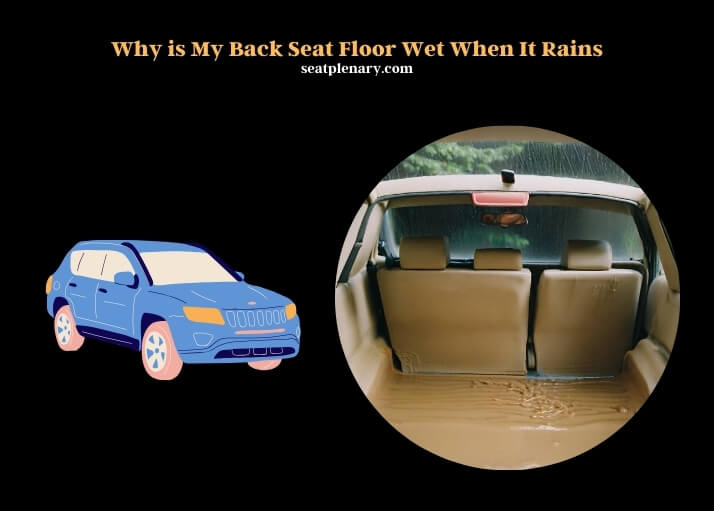 why is my back seat floor wet when it rains